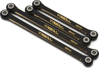 Treal Hobby Brass Upper Suspension Links for Traxxas TRX-4M (Black) (4) (25.5g)