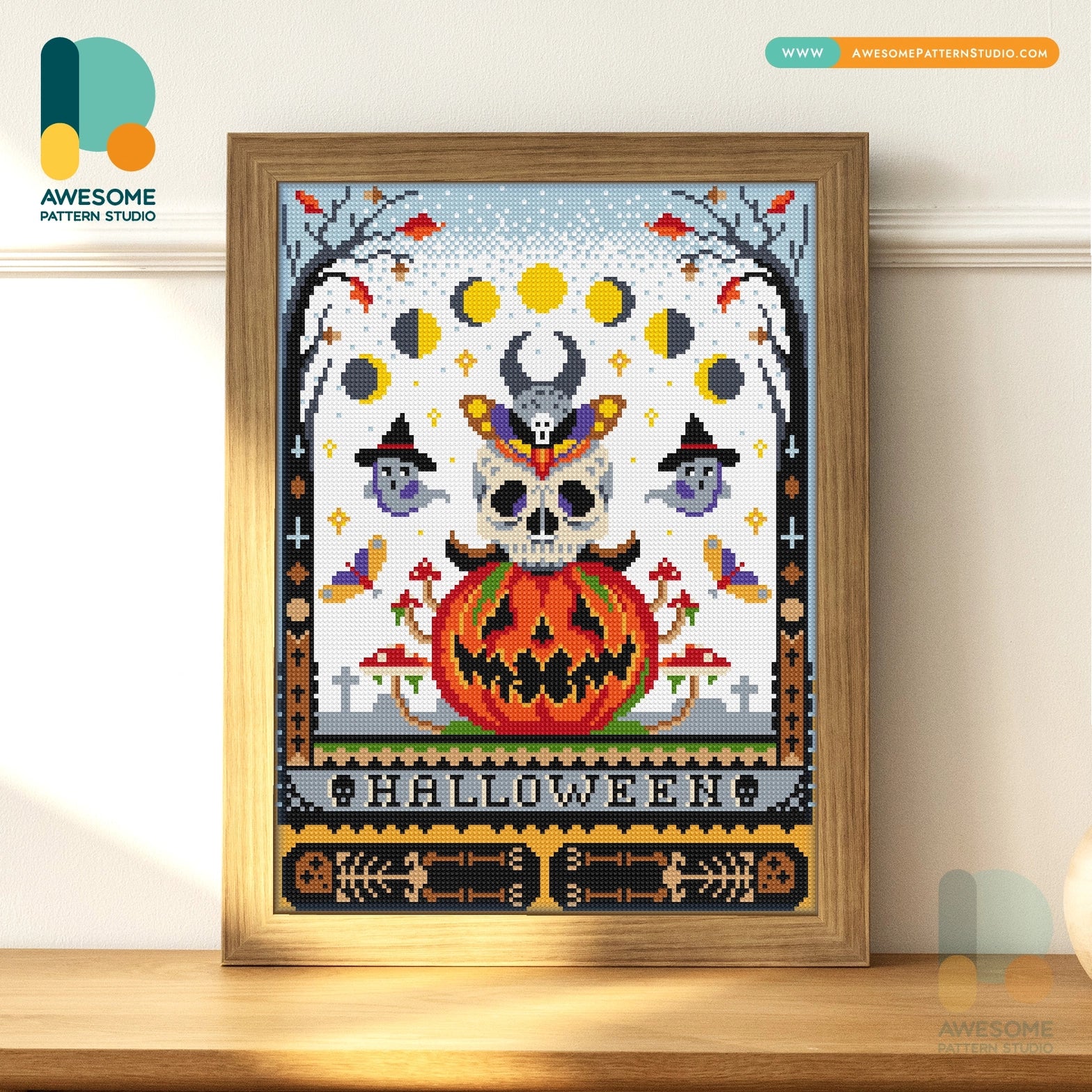 DS1982-120x162 Halloween Night, Diamond Painting Kit