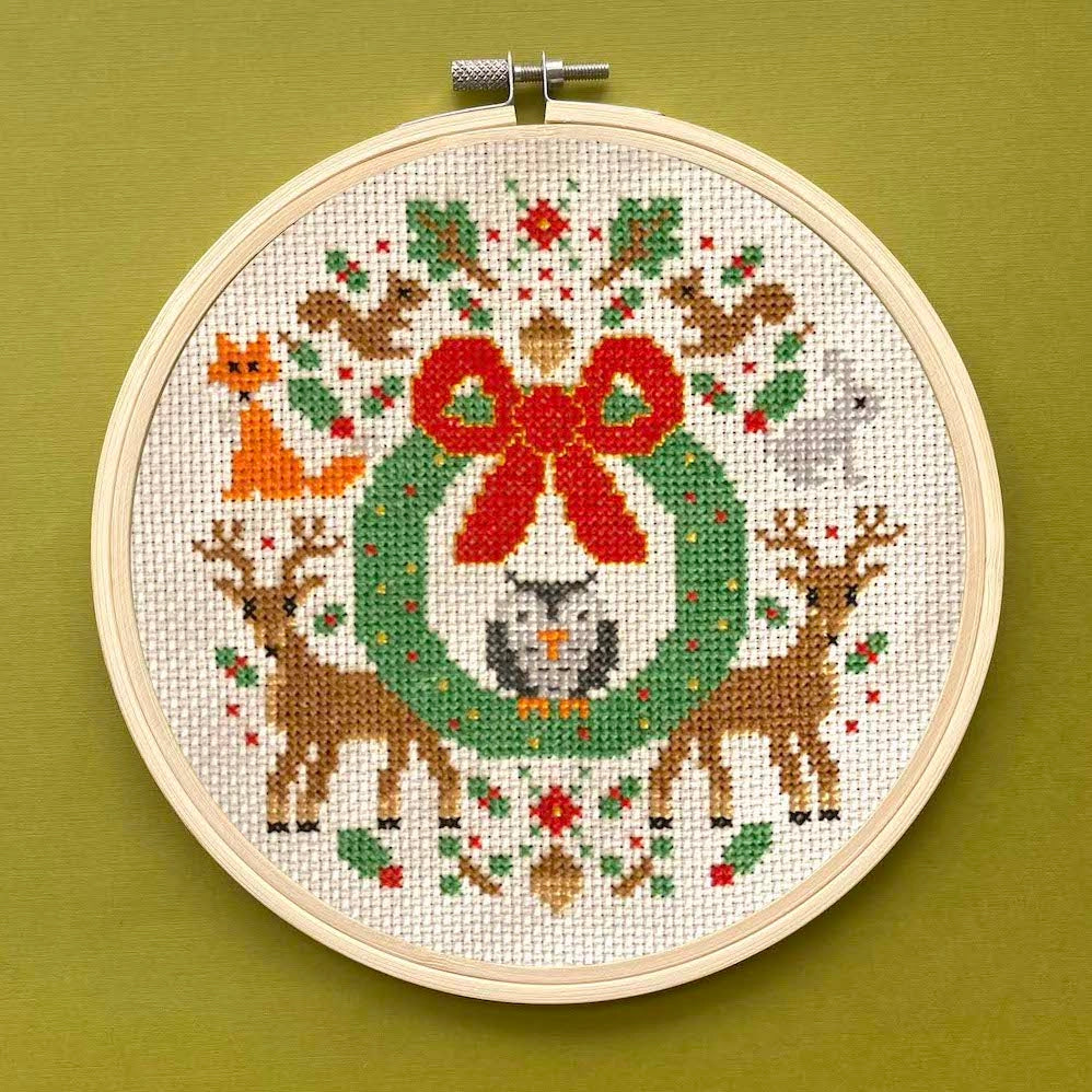 Woodland Holiday Counted Cross Stitch