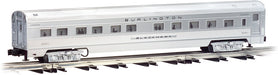 72' Scale Streamliners 4 Car Passenger Sets (Baggage, Two Coaches, and Observation)