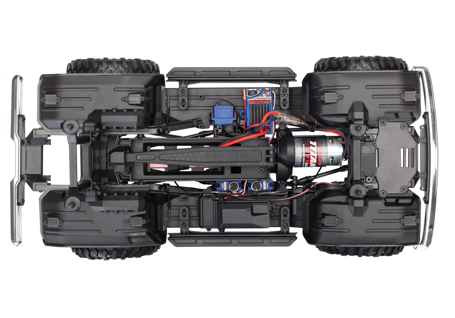 TRAXXAS Ford Bronco: 4WD Electric Truck with TQi (Black/Orange) - 82046-4