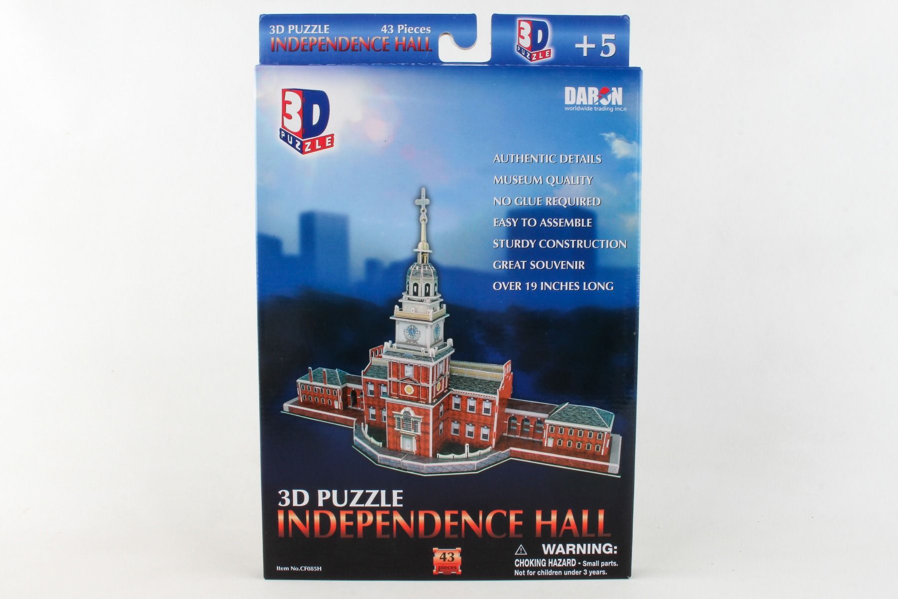Independence Hall (Philadelphia, Pa, USA) 3D Foam Puzzle (43pcs) - CBF-85