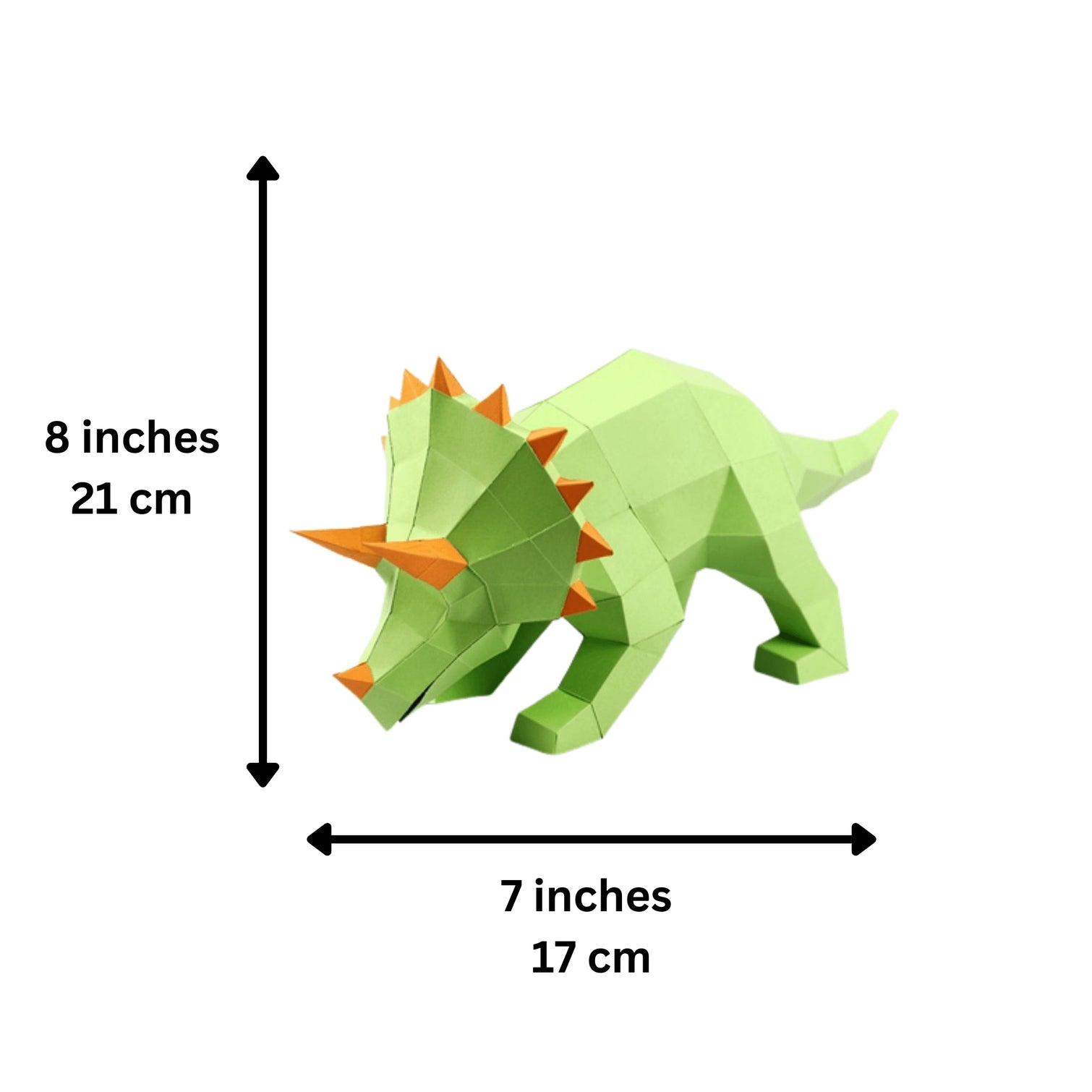 TRITGR Triceratops 3D Papercraft Origami Model, Animal Lamp