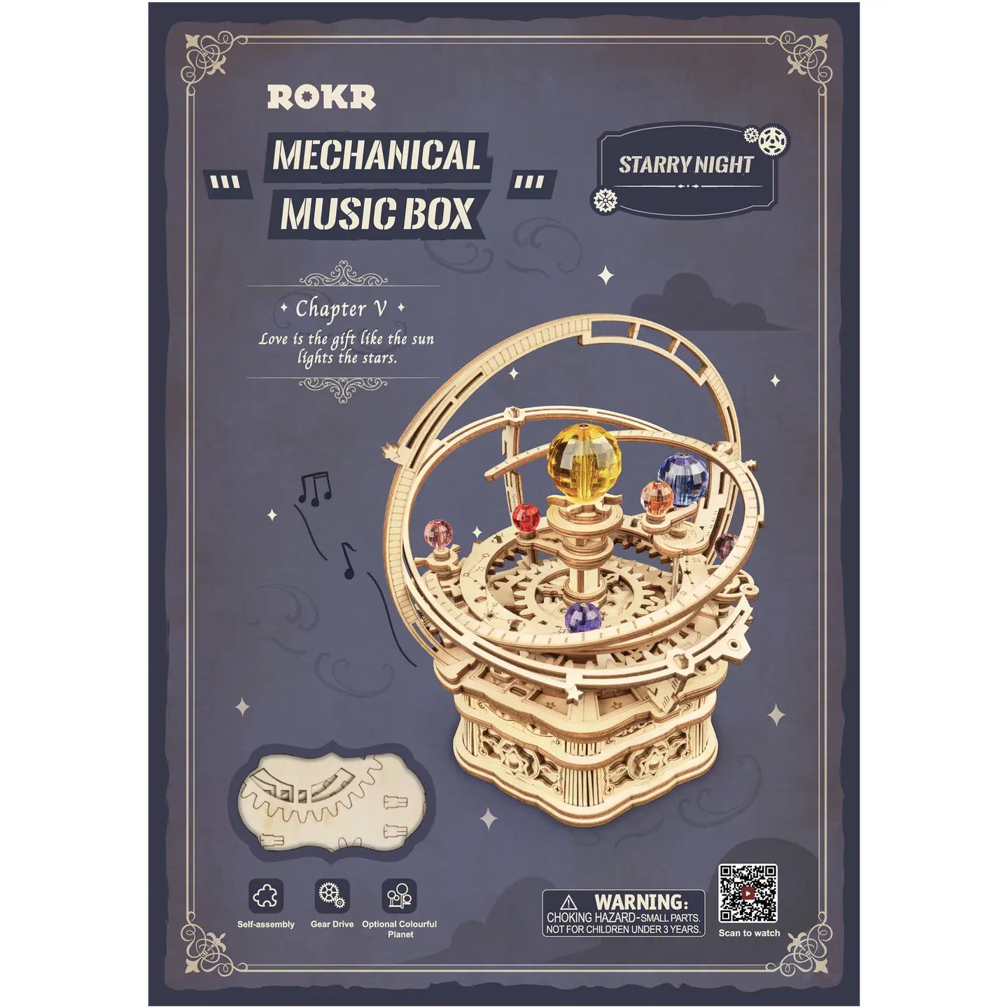 Robotime Rokr Diy Music Box AMK51 3D Wooden Puzzle