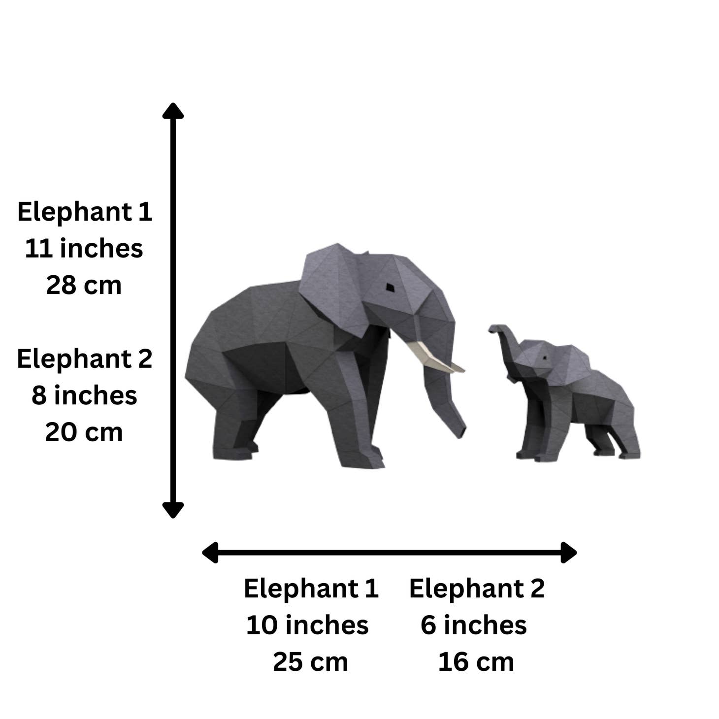 ELETGR Elephants Origami Model Papercraft Kit