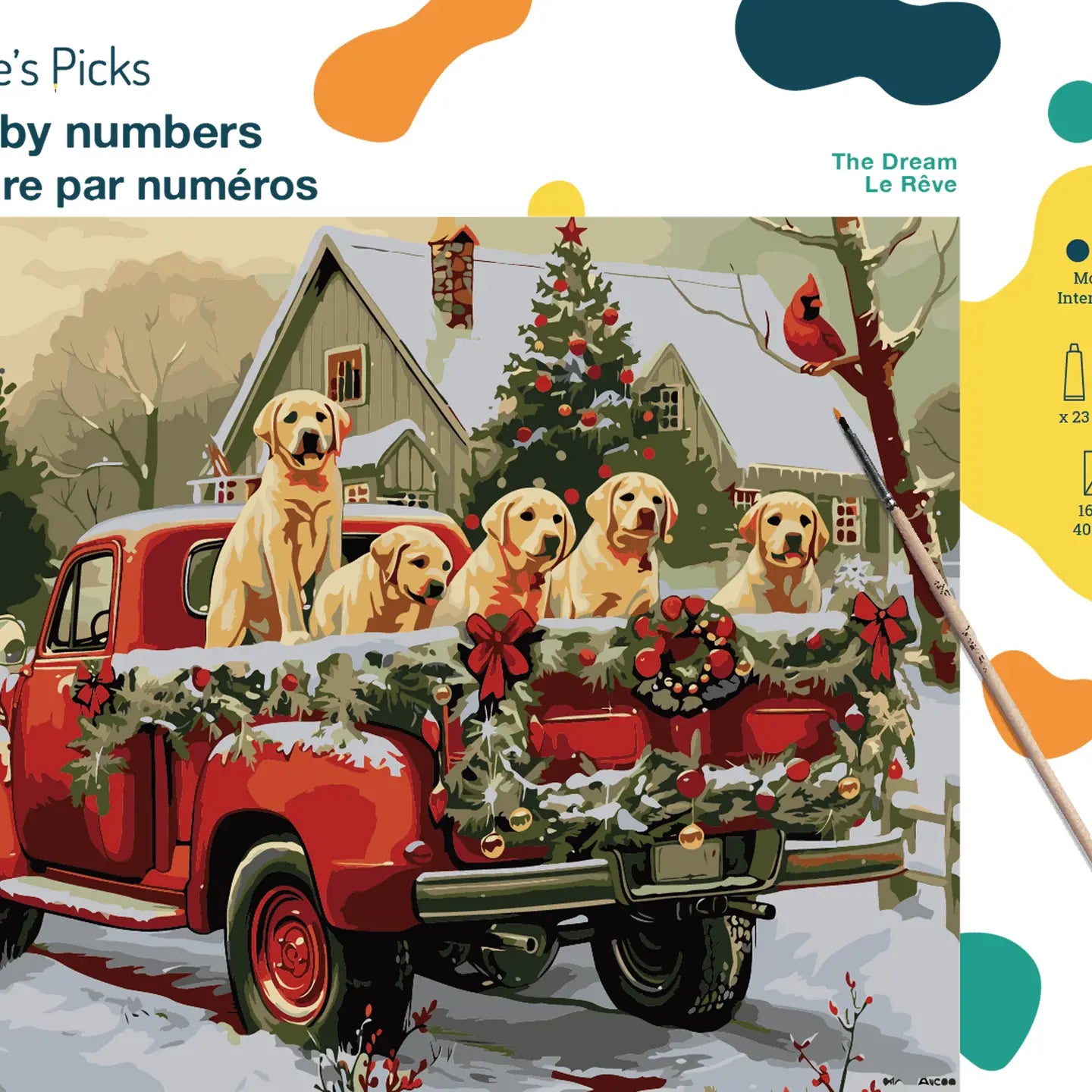 Puppy Holiday Adventure - Paint by Numbers