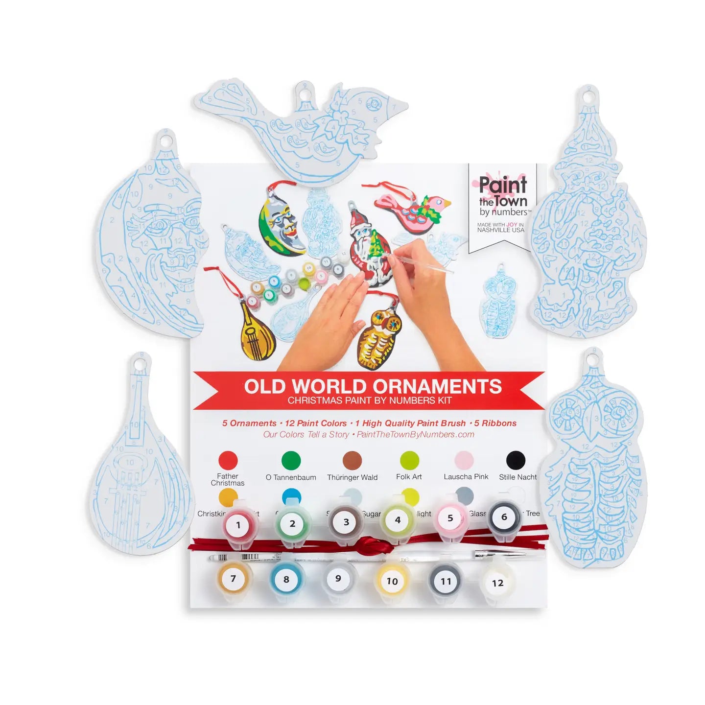 Old World Christmas Ornaments Paint by Number Kit