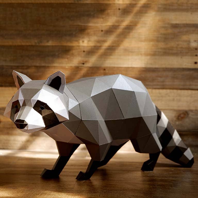 RACTGR Raccoon 3D Papercraft Origami Model