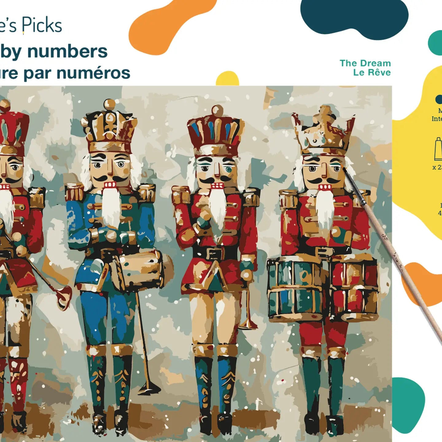 Festive Nutcracker Brigade - Paint by Numbers