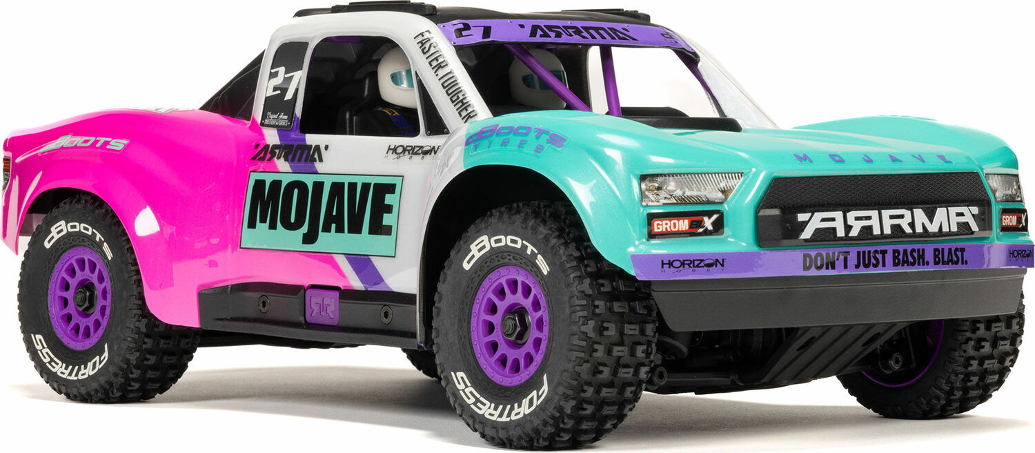 MOJAVE GROM 223S BLX Brushless 4X4 Small Scale Desert Truck RTR with DSC (Battery & Charger included), Teal