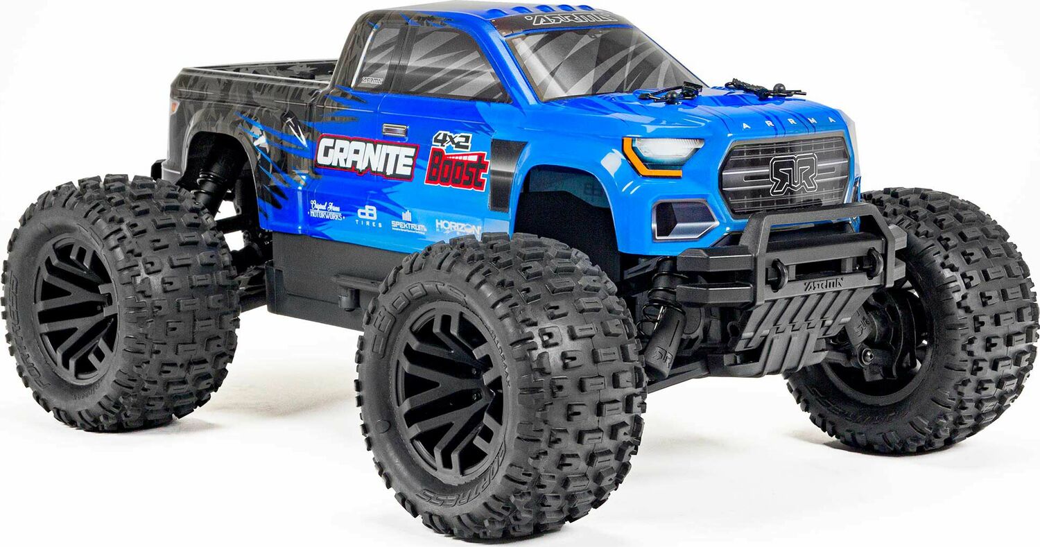 1/10 GRANITE 4X2 BOOST MEGA 550 Brushed Monster Truck RTR with Battery & Charger, Blue