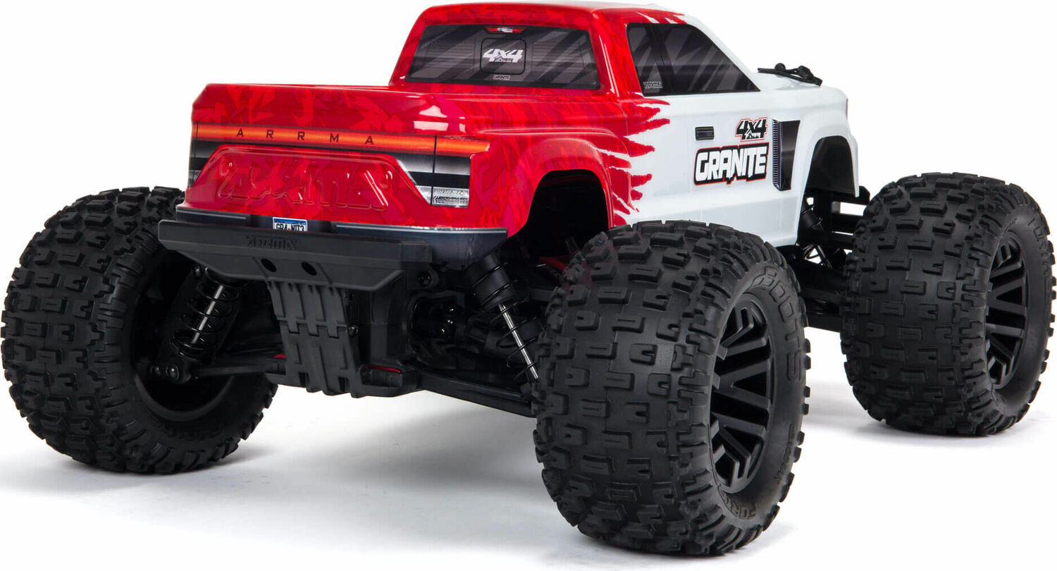 1/10 GRANITE 4X4 MEGA 550 Brushed Monster Truck RTR, Red