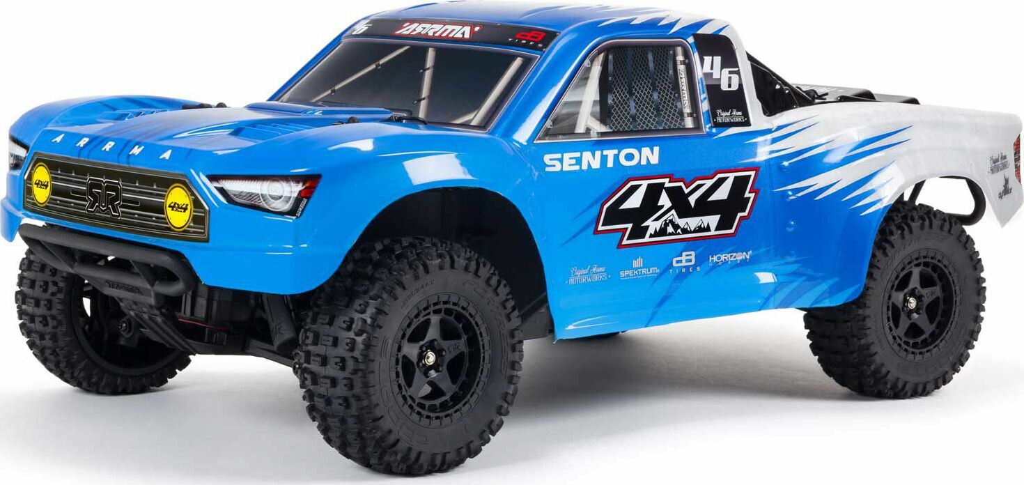1/10 SENTON 4WD V3 MEGA 550 Brushed Short Course Truck RTR, Blue