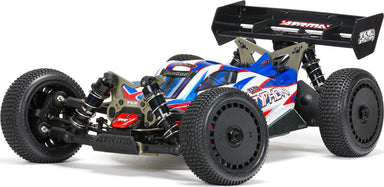 1/8 TLR Tuned TYPHON 6S 4WD BLX Buggy RTR, Red/Blue