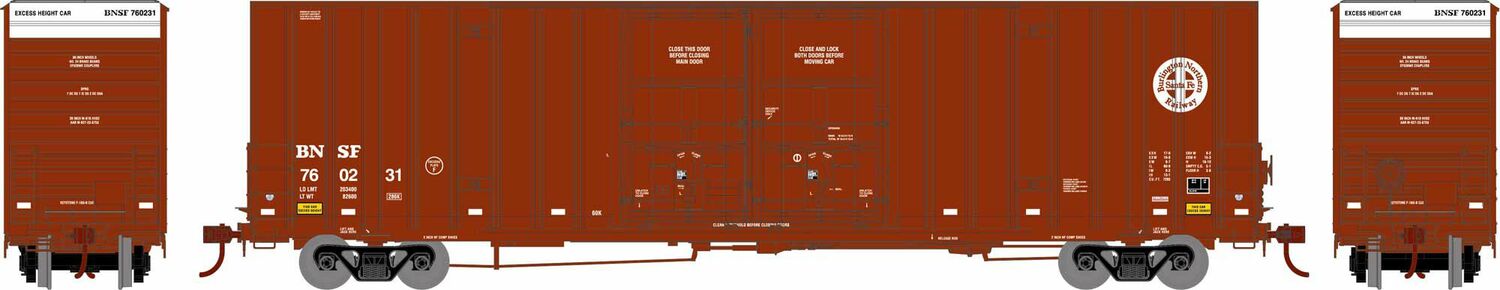 HO 60' Gunderson Box, BNSF #760231