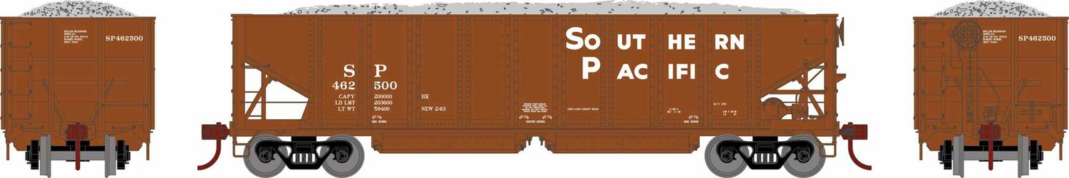 HO 40' Ribbed 3-Bay Ballast Hopper, SP #462500