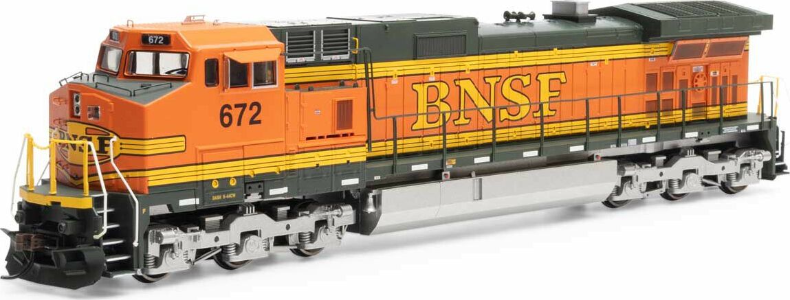 HO Dash 9-44CW Locomotive Sound-Ready, BNSF & Heritage II #672