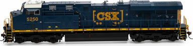 HO ES44DC Locomotive with DCC & Sound, CSX, Boxcar #5250