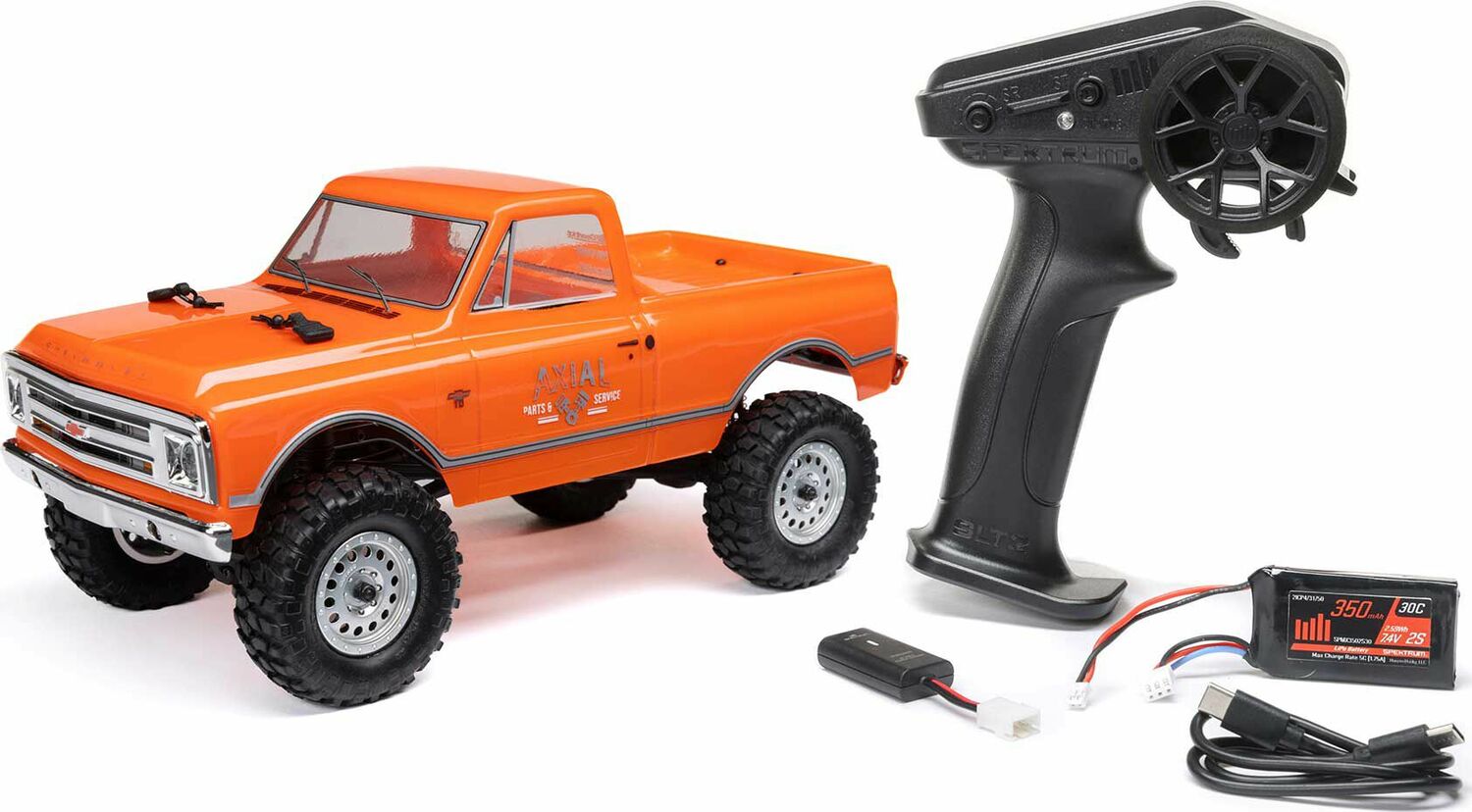 1/24 SCX24 1967 Chevrolet C10 4WD Brushed Truck RTR, Orange