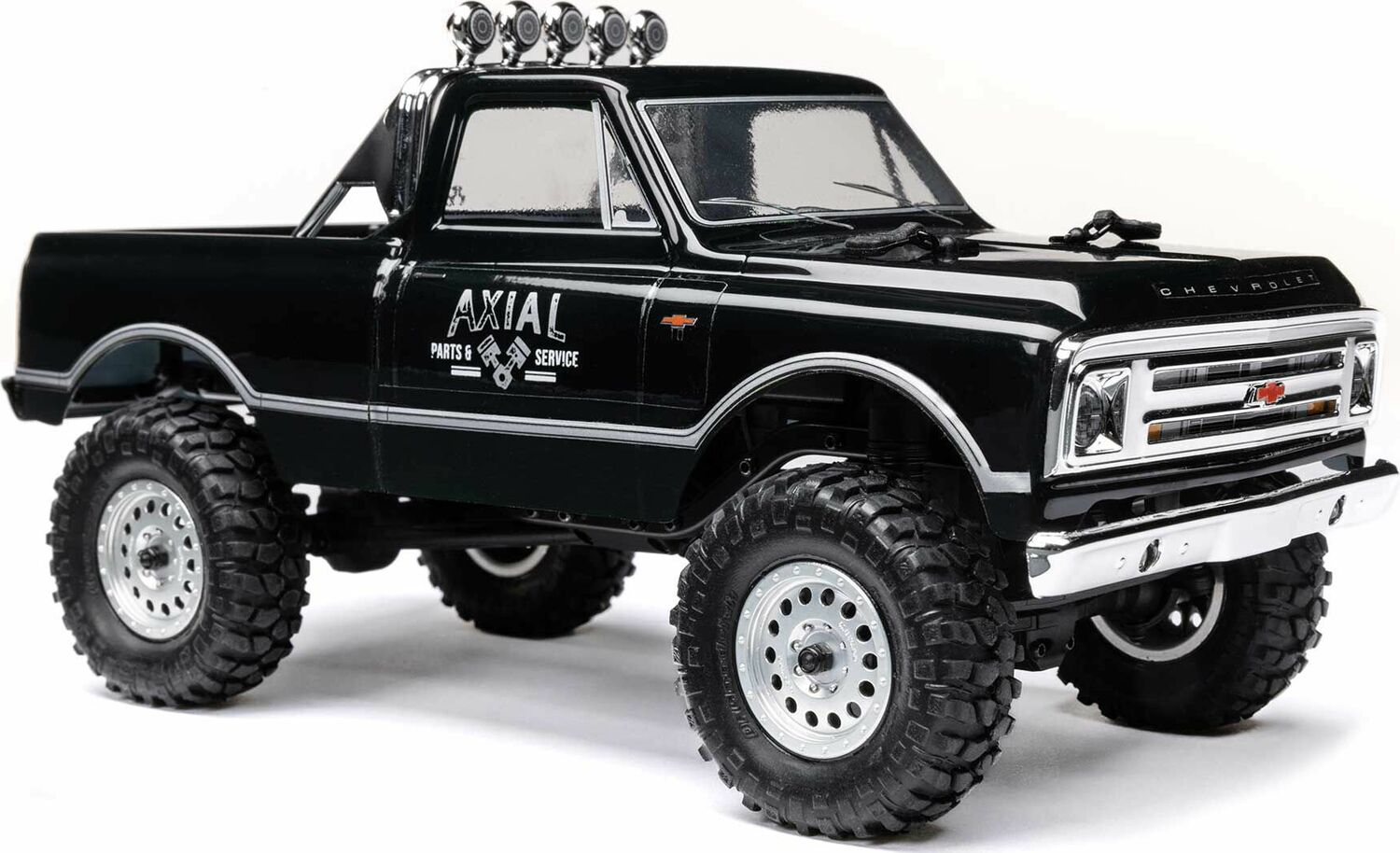 1/24 SCX24 1967 Chevrolet C10 4WD RC Brushed Truck RTR, Black