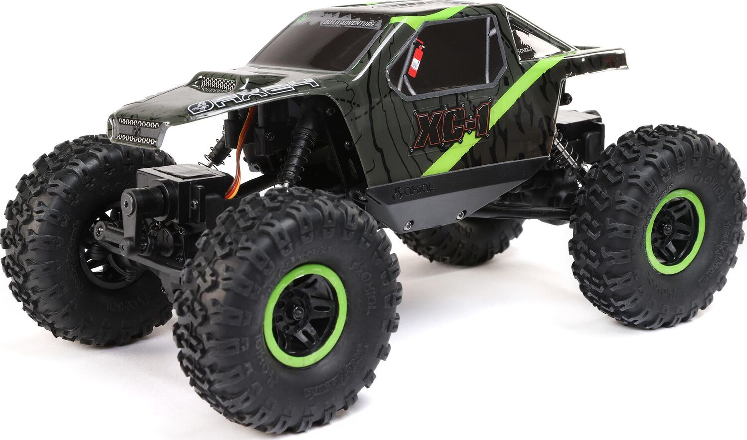 1/24 AX24 XC-1 4WS Crawler Brushed RTR, Green