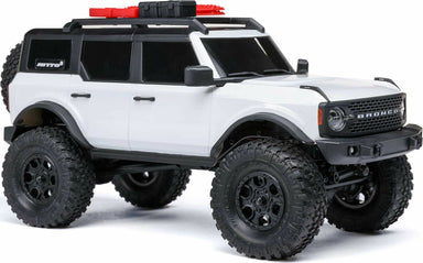 1/24 SCX24 Ford Bronco 4X4 RTR Brushed Rock Crawler (Battery & Charger Included), White