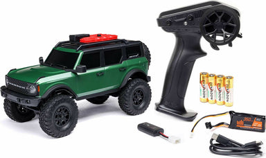 1/24 SCX24 Ford Bronco 4X4 RTR Brushed Rock Crawler (Battery & Charger Included), Green