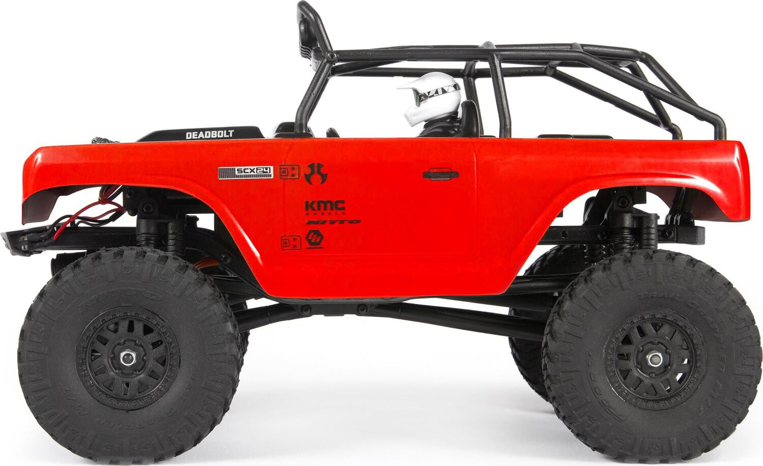 1/24 SCX24 Deadbolt 4WD Rock Crawler Brushed RTR, Red