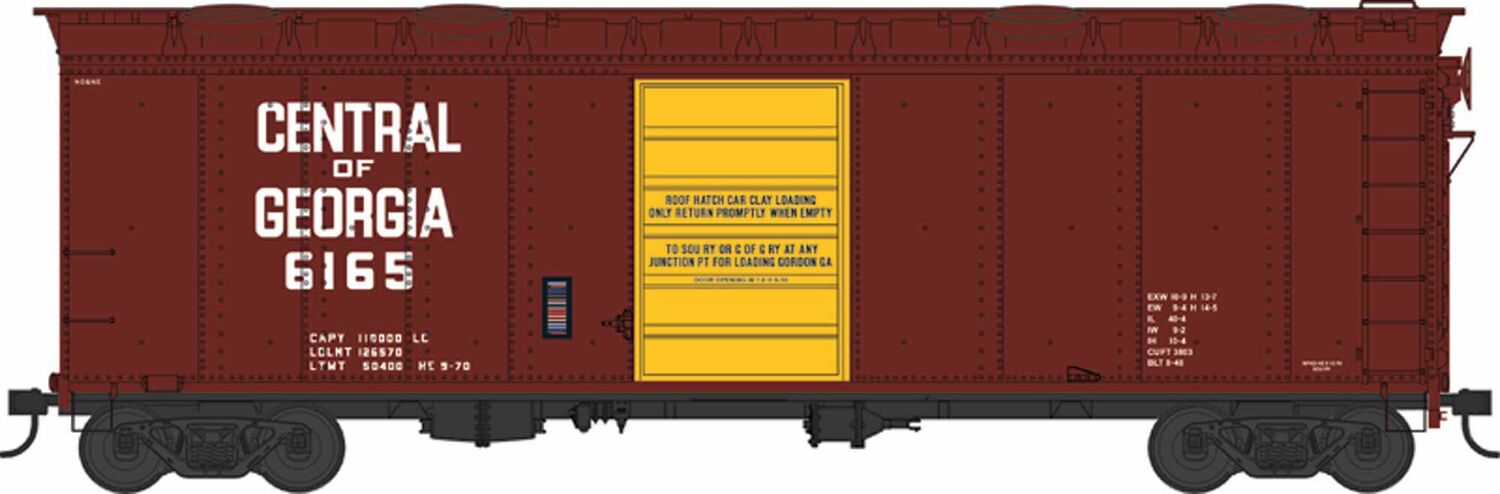 HO 40ft Boxcar COFG with Hatches #6165