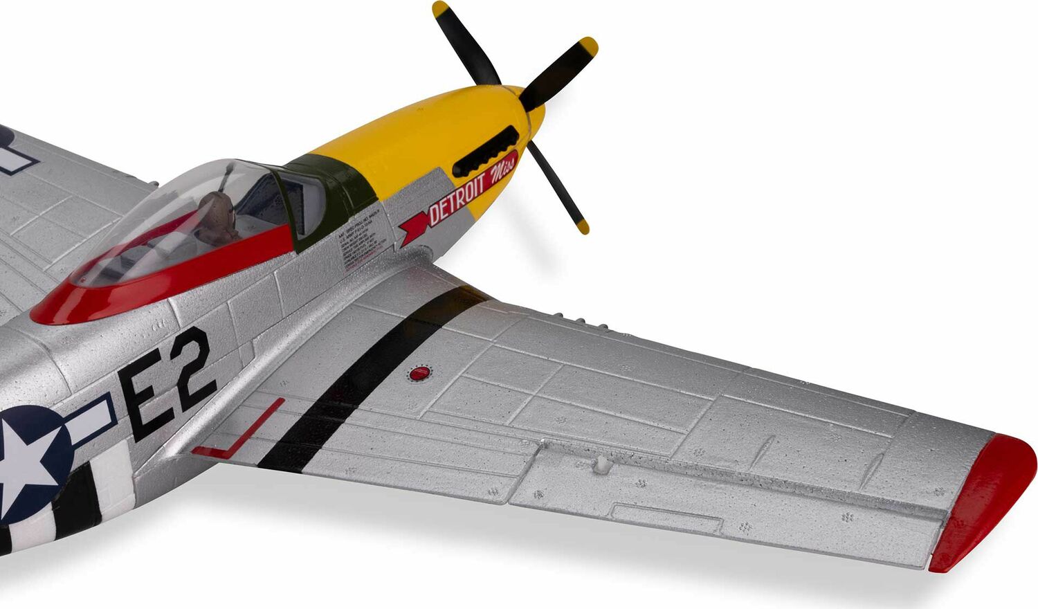 UMX P-51D Mustang “Detroit Miss” BNF Basic with AS3X and SAFE Select
