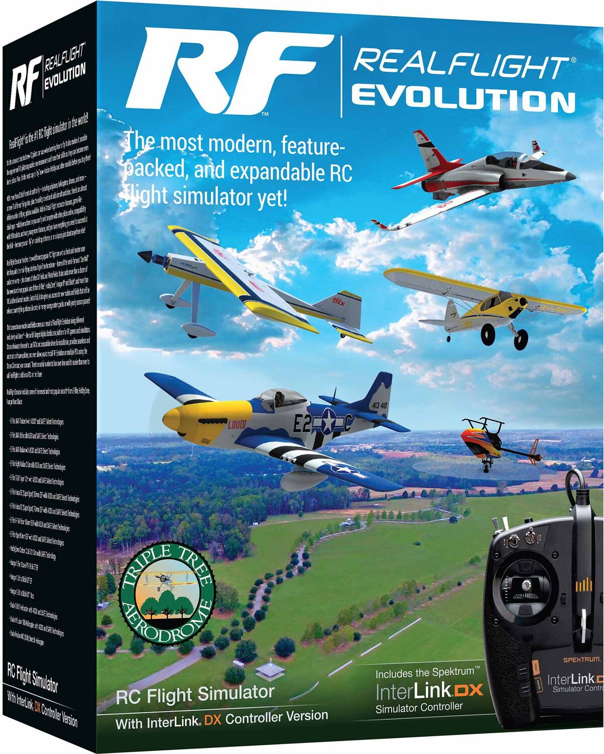 RealFlight Evolution RC Flight Simulator with InterLink DX Controller