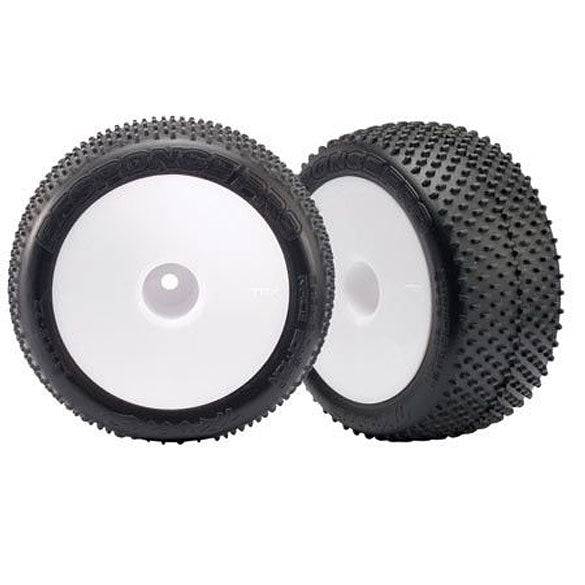 2.2" Whls White& Pro Response Tires(2):1/16 E-Revo