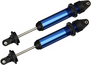 Shocks GTX, Blue-Anodized Aluminum, Assembled (2): X-Maxx