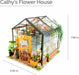 DIY Dollhouse Miniature House Kit - Cathy's Flower House