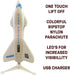 Spinner Missile XL Electric Free-Flight Rocket, White