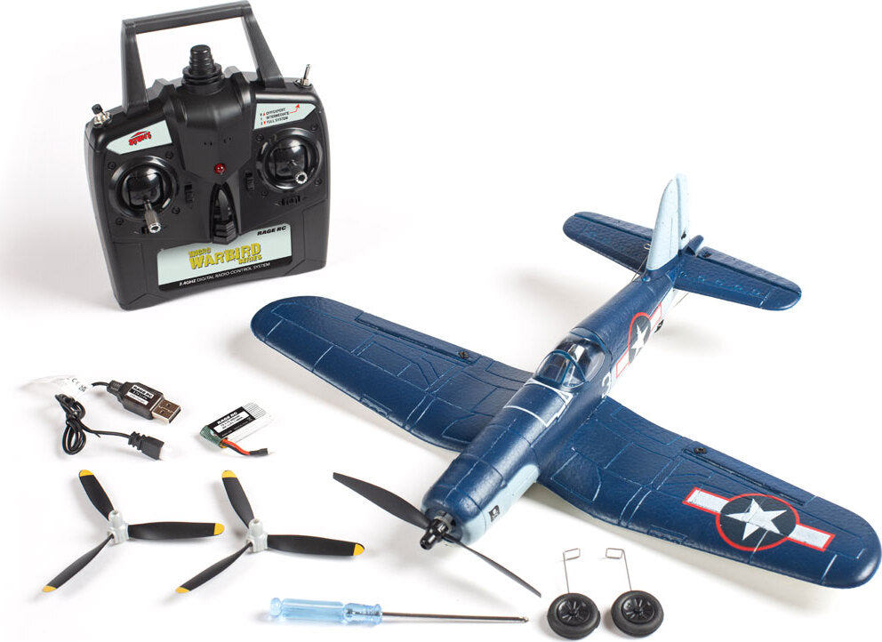 F4U Corsair Jolly Rogers Micro RTF Airplane w/PASS