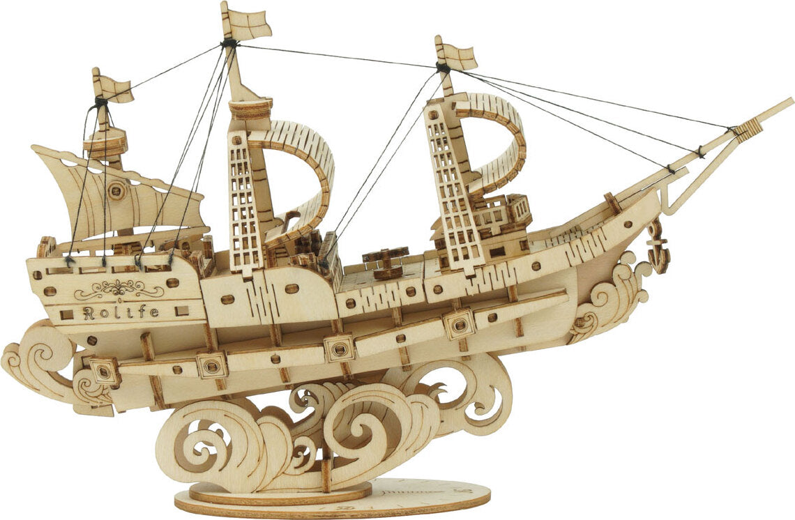Classic 3D Wood Puzzles; Sailing Ship