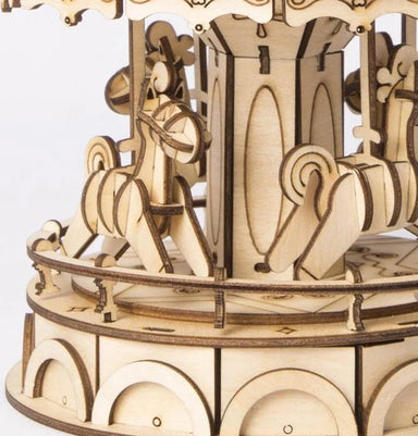 Classic 3D Wood Puzzles; Merry-go-round