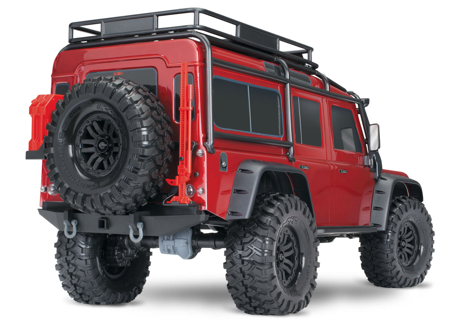 TRAXXAS TRX-4 Scale and Trail Land Rover Defender 4WD Electric Crawler w/ XL5 HV (Red) - 82056-4