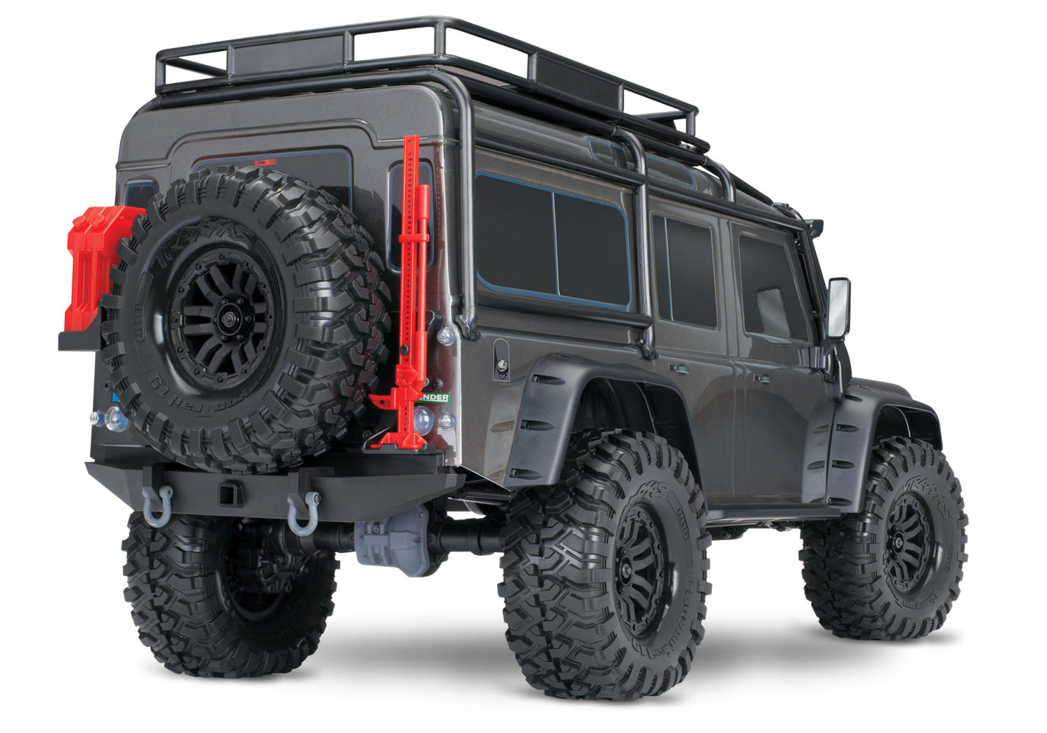 Silver TRX-4® Scale and Trail® Crawler with Land Rover® Defender® Body: 4WD Electric Trail Truck with TQi™ Traxxas Link™ Enabled 2.4GHz Radio System