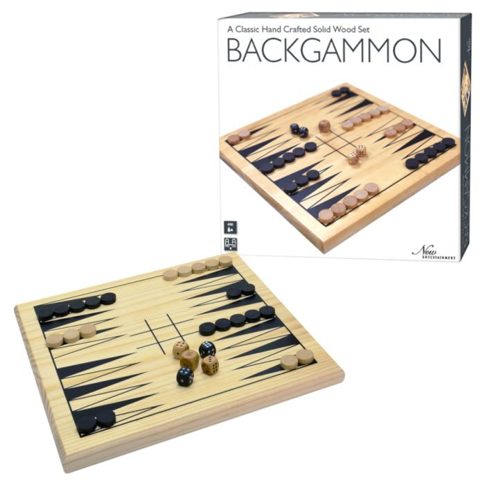 INT1252 Wooden Backgammon