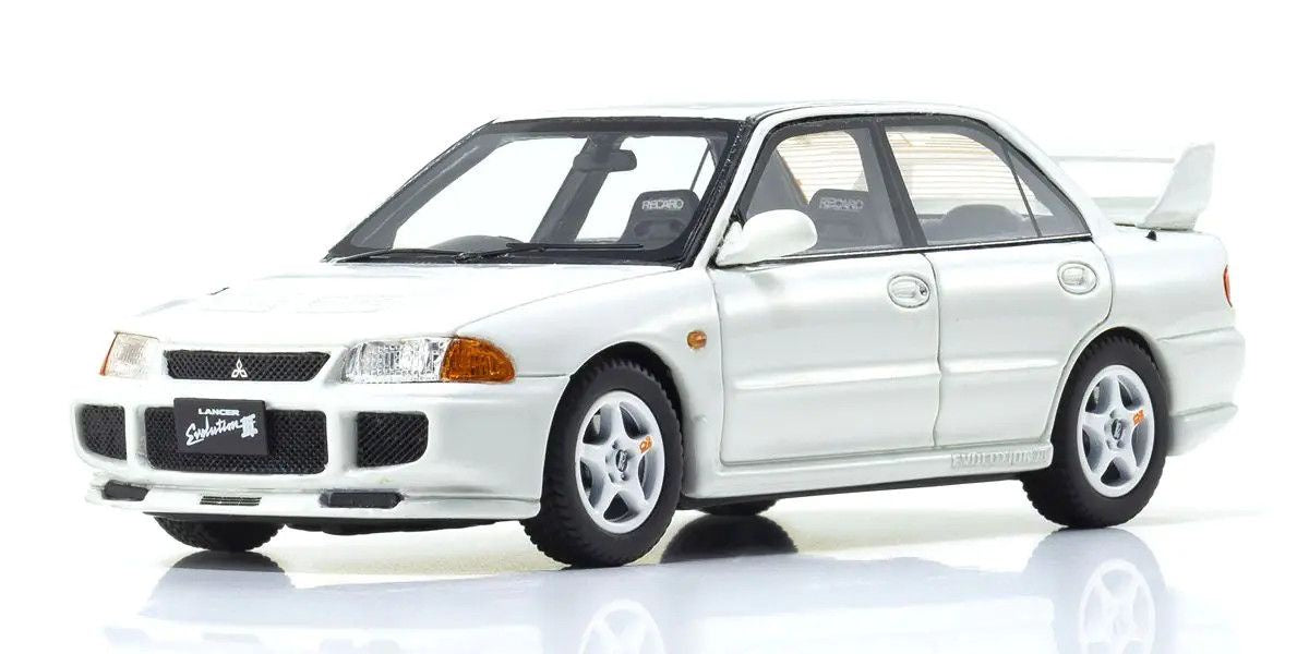 KYOKSR43120W	Kyosho Original Diecast 1/43 Mitsubishi Lancer Evolution III White