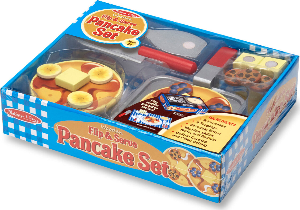 Flip & Serve Pancake Set - Wooden Play Food