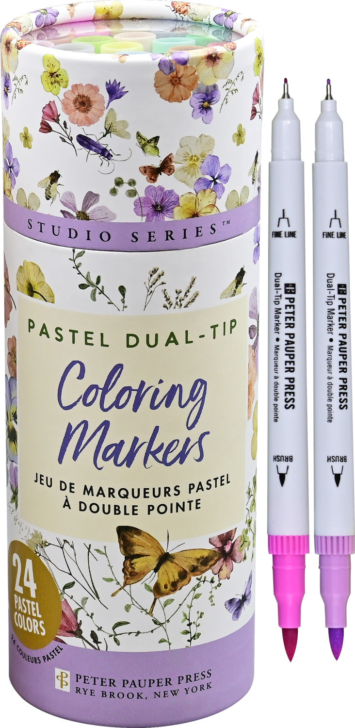 Studio Series Pastel Dual-tip Markers - 24 colors