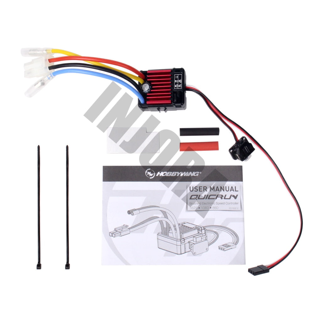 CRAW18027 INJORA Hobbywing QUICRUN 1060 60A Waterproof Brushed ESC Speed Controller With 6V/3A BEC For 1/10 RC Car
