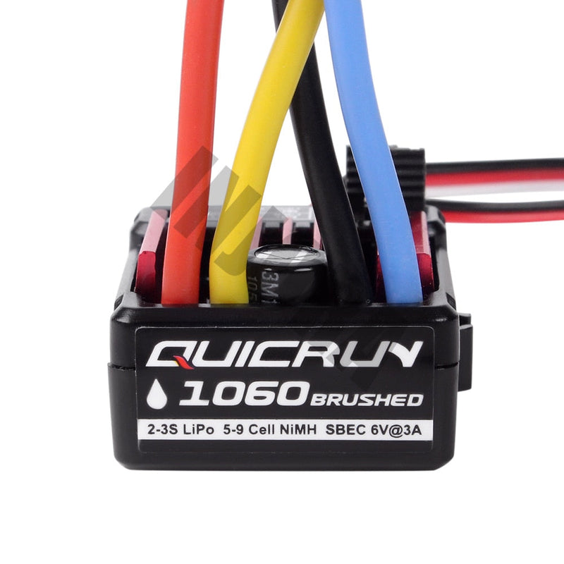 CRAW18027 INJORA Hobbywing QUICRUN 1060 60A Waterproof Brushed ESC Speed Controller With 6V/3A BEC For 1/10 RC Car
