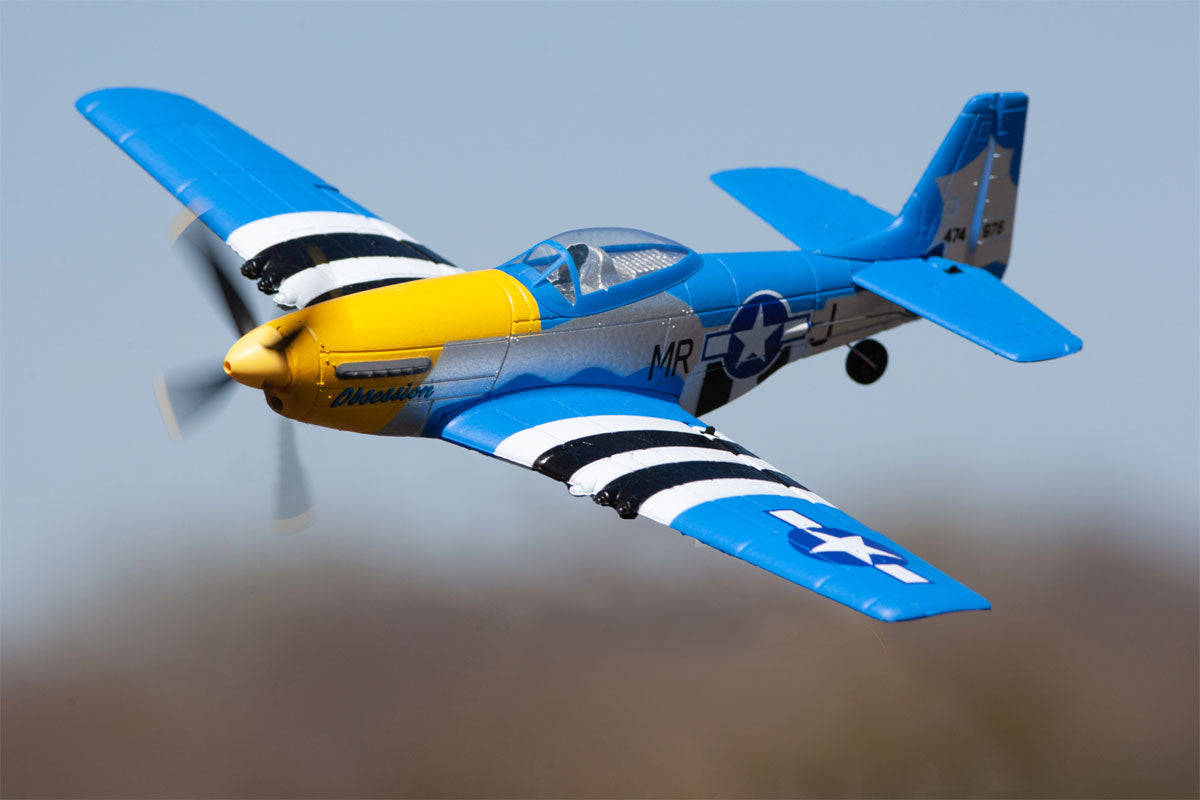 P-51D Obsession Micro RTF Airplane with PASS (Pilot Assist Stability Software) System - RGRA1300V2