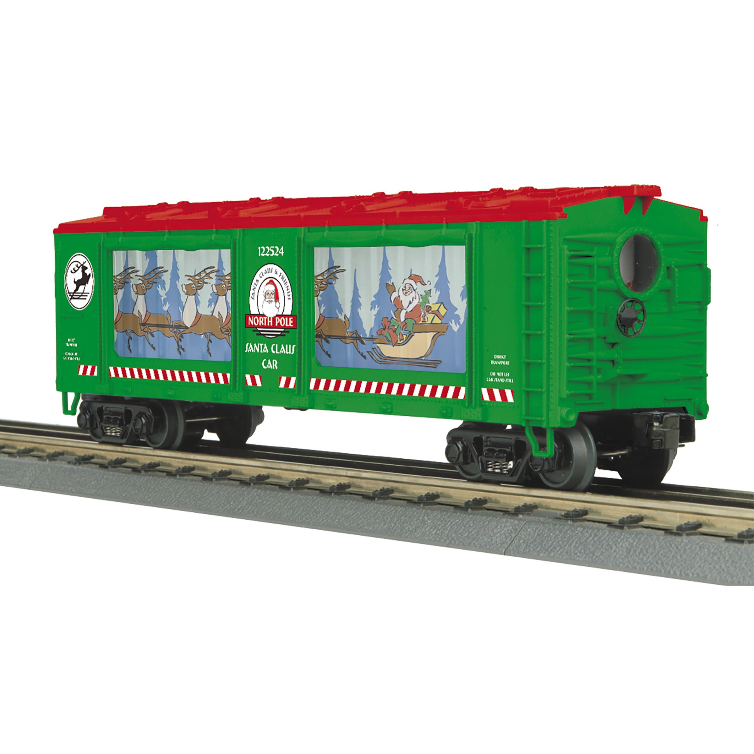 MTH 30-79692 Operating Action Car - Christmas (Flying Santa Sleigh) Car No. 122524