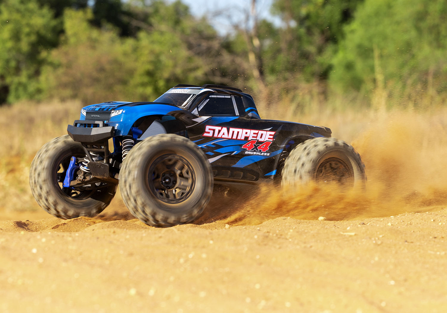 67154-4-BLUE STAMPEDE 4X4 BL-2S Brushless: 1/10 Scale 4WD Monster Truck