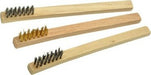 3pc Assorted Mini Wire Brush Set with Wooden Handles (Cd)